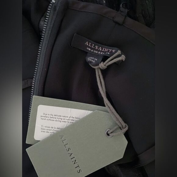 AllSaints Lace Minidress size 2 - Picture 12 of 13